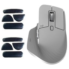 로지텍 MX MASTER 3 무선 마우스 MR0077 + 피트 2p 세트, 그레이(마우스)