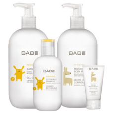 BABE 貝貝實驗室 潔淨呵護禮盒, 親膚溫和, 維生素B5, 金盞花, 蘆薈, 洋甘菊, 1組