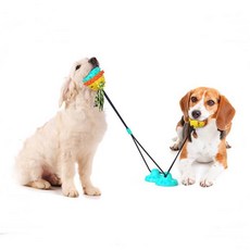 Deffense狗狗拔河遊戲玩具吸盤球, 2個, 翠