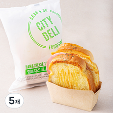 시티델리 햄 & 치즈 토스트, 160g, 1개입, 5개