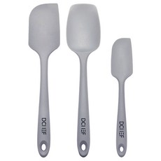 DAILYCHEF 矽膠刮刀3件組, 灰色, 1套