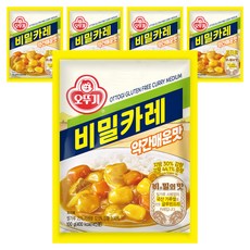 OTTOGI 不倒翁 無麩質咖哩粉 微辣, 5包, 100g