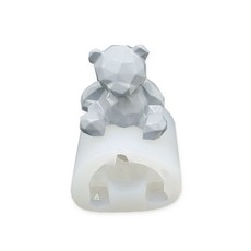 MOLDB 水晶熊 3D 手工矽膠模具 單品 1入, 混色