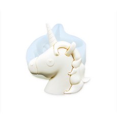 몰드비 유니콘 2D 수제 실리콘 몰드 단품 1개입