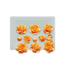 矽膠模具 Rose Deco 8 球矽膠模具, 單色