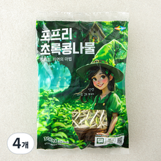 포프리 무농약 인증 초록 콩나물, 300g, 4개
