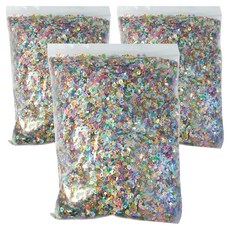 빙고빙고 컬러왕혼합 MIX 스팽글 250g, 3개, 혼합색상