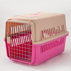 세이코코아 반려동물 이동케이지, 핑크, 1개