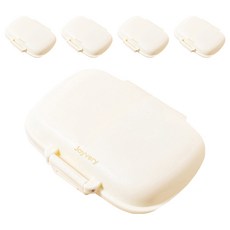 Joyberry 攜帶型雙面藥盒 白色, 5個