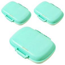 Joyberry 攜帶式雙面藥盒 藍色, 3個