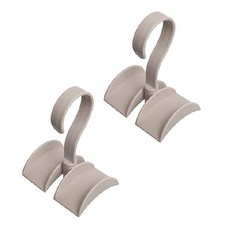 Adela旋轉掛鉤包包掛架, 2個, 白色