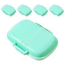 Joyberry 攜帶式雙面藥盒 藍色, 5個