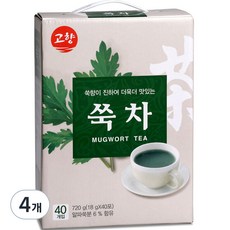 고향 쑥차, 18g, 40개입, 4개