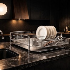 더 클래스 식기건조대, 1단, 실버, 1개