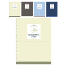 morning glory 3500 數學練習本 4分割 左翻, 隨機出貨, 5個