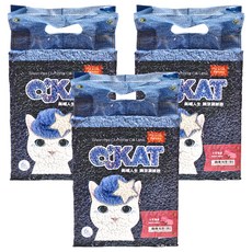 O'KAT 美喵人生 仿礦型豌豆凝結貓砂, 6L, 仿礦砂顆粒, 純淨原味/清新馬鞭草/蘋果冰淇淋/文青薔薇/甜心水蜜桃, 3袋