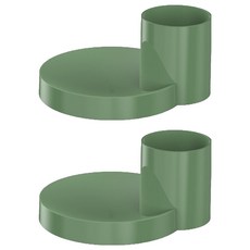 梅花點托盤, 橄欖, 2個