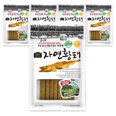 델리가든 자연황태 강아지 간식 져키, 황태 + 브로콜리 혼합맛, 80g, 5개