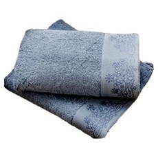 SHING LONG TEXTILE 台灣興隆毛巾 莫蘭迪美棉毛巾 125g 棉紗, 藍色, 2條