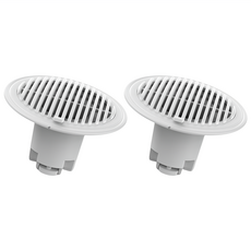 樂居家 防臭排水孔蓋2件組, 白色