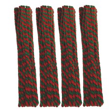 曼德哈比 彩色細毛根鐵絲, 400個, 麻花捲(紅色 + 綠色)