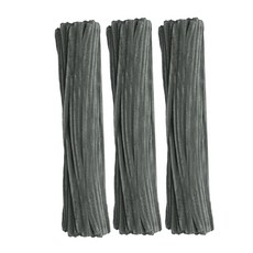 만들하비 칼라 색상 가는 털모루 철사, 그레이, 300개