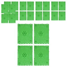 리빙듀오 조립식 발지압 매트, 24개, 그린