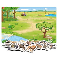 ariati 場景磁性壁貼, 草原動物