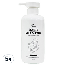 Pulire 嬰兒沐浴洗髮二合一, 5個, 500ml