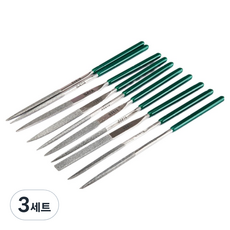 사타 다이아몬드줄 10종 세트 3 x 140 mm 03810, 3세트