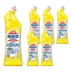 Kao 花王 Magiclean 魔術靈 殺菌瞬潔 馬桶清潔劑, 檸檬清香 強力殺菌漂潔 2分鐘免刷洗, 500ml, 6瓶