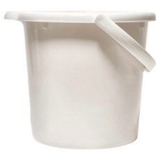 GINII 基尼 質感加厚手提水桶 26 x 26 x 20.3cm 339g 6L, 象牙白, 1個