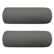Hermi 車用頸枕 汽車全絎縫, 無標誌+灰色, 2個