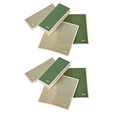 Modern House 吸水性纖維素洗碗布 綠色 米色, 8個, 1個