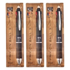 PILOT 百樂 FRIXION 木紋多色魔擦筆 0.5mm, 深棕, 3支