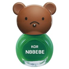 Nbbebe 兒童用指甲油 鮮豔綠 水基底 4毫升, 大地綠, 1瓶