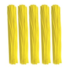 曼德哈比 彩色細毛根鐵絲, 500個, 黃色