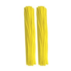 曼德哈比 彩色細毛根鐵絲, 200個, 黃色