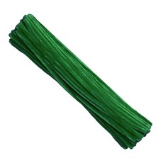 曼德哈比 彩色細毛根鐵絲, 100個, 深綠色