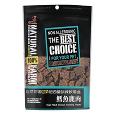 NATURAL FARM 自然牧場 紐西蘭天然零食, 鱈魚鹿肉, 90g, 1包