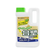 台塑生醫 地板清潔劑 免刷免沖不黏腳 地板Bling Bling 植物香氛, 2kg, 1瓶