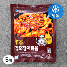 우주갑오징어볶음 (냉동), 300g, 5개