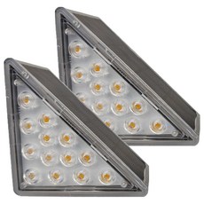 禾統 太陽能階梯燈, 3000K暖光, 2入, ABS+PC材質, 1盒