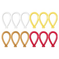 피앤비유니티 요술풍선 50p 세트, 스탠다드 빈티지 4색, 1세트