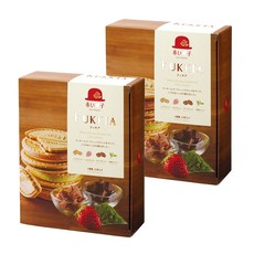 AKAI BOHSHI 紅帽子 法蘭酥禮盒 20枚, 綜合4色法蘭酥, 156g, 2盒, 牛奶可可風味 x 5 + 黑可可風味 x 5 + 抹茶可可風味 x 5 + 草莓可可風味 x 5