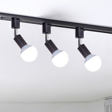 DAYSTAR HOUSE 簡約軌道燈 3入, 黑色