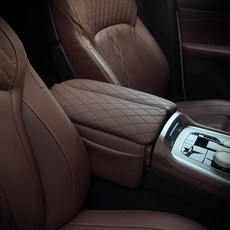 아임반 BMW X5 X6 X7 양문형 자동차 콘솔쿠션 세트, 1세트, 커피