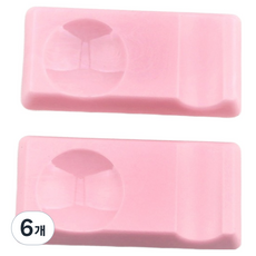 Bogen 方形筷匙架, 6個, 粉紅色