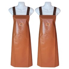 熊圓 仿皮革防水工作圍裙, 顏色隨機, 2件