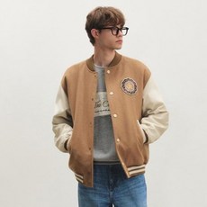 시티브리즈 남녀공용 울 프레피 바시티 오버핏 자켓 CUG3JK01